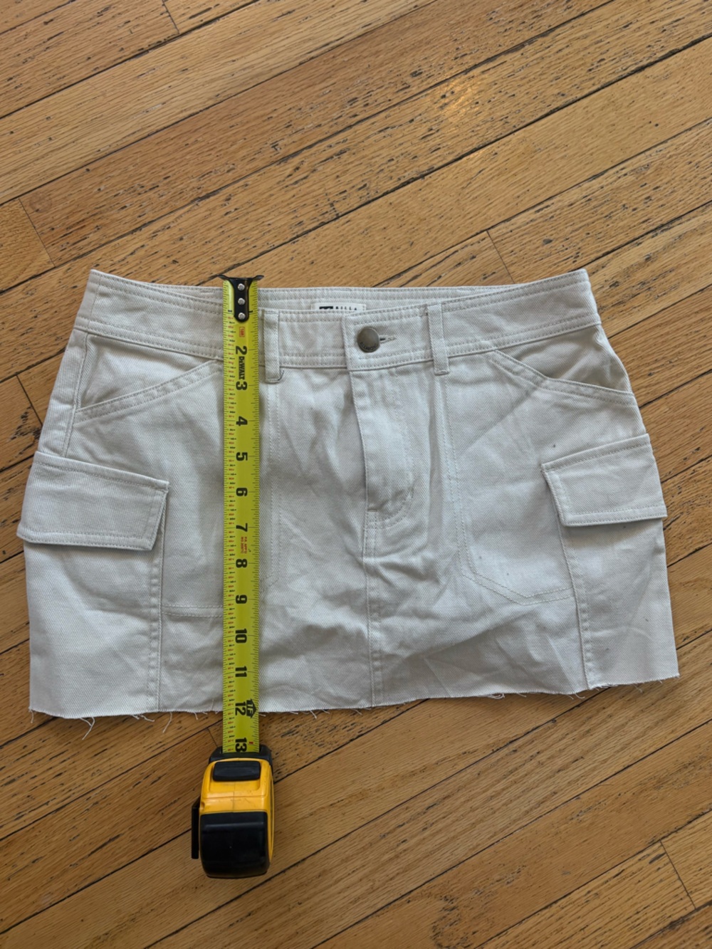 Billabong Off-White Canvas Skirt